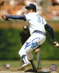 Ferguson Jenkins Chicago Cubs Autographed 8x10 Photograph with HOF 91 Inscription