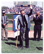 Ron Santo Chicago Cubs - Jersey Retirement Day - Autographed 8x10 Photograph