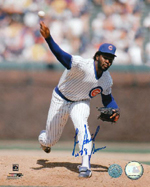 Lee Smith Chicago Cubs - Action - Autographed 8x10 Photograph with 478 Saves Inscription