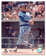 Dave Kingman Chicago Cubs - Swinging - Autographed 8x10 Photograph with 442 Homeruns Inscription