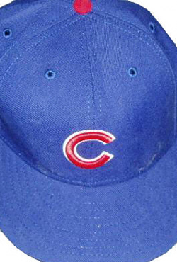 Derrek Lee Chicago Cubs New Era Blue 2005 Game Used Home Hat