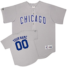 Majestic Athletic Chicago Cubs Customized Replica Road Jersey