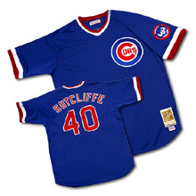 Chicago Cubs Authentic 1984 Rick Sutcliffe Road Jersey by Mitchell & Ness