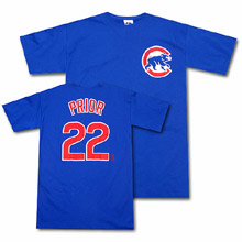 Chicago Cubs Mark Prior Player Name & Number T-Shirt by Majestic Athletic