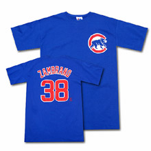 Chicago Cubs Carlos Zambrano Player Name & Number T-Shirt by Majestic Athletic