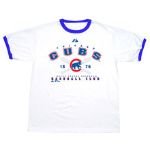 Chicago Cubs Next Up Ringer T-Shirt by Majestic