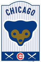 Chicago Cubs Nostalgic Metal Sign from Riddell