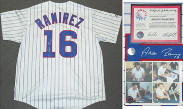 Aramis Ramirez Chicago Cubs Autographed Majestic Athletic Replica Home Jersey