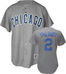 Ryan Theriot Chicago Cubs Road Grey MLB Replica Jersey