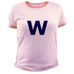 Cubbies 'W' Jr. Ringer T-Shirt