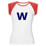 Cubbies 'W' Women's Cap Sleeve T-Shirt