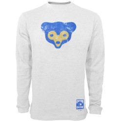 Reebok Chicago Cubs White Cooperstown Thermal Long Sleeve Top