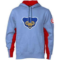 Majestic Chicago Cubs Light Blue Cooperstown The V Hoody Sweatshirt