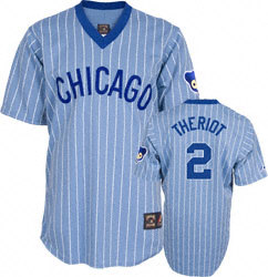 Ryan Theriot Chicago Cubs Blue Cooperstown Replica Jersey